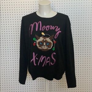 Meowy Christmas sweatshirt